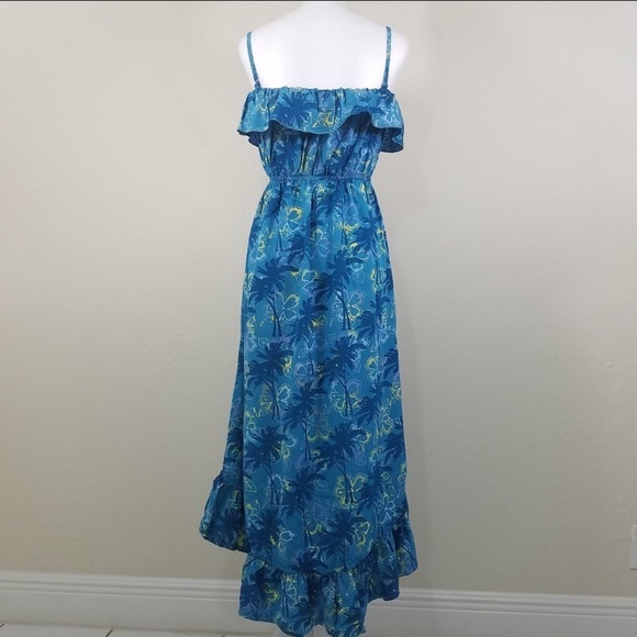 Blueginger Palms And Floral Ruffle Dress S… - Picture 3 of 4